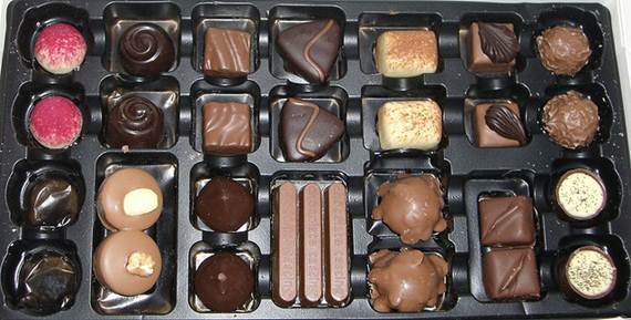 Chocolates pequenos e de vários sabores são os presentes favoritos entre os chocólatras