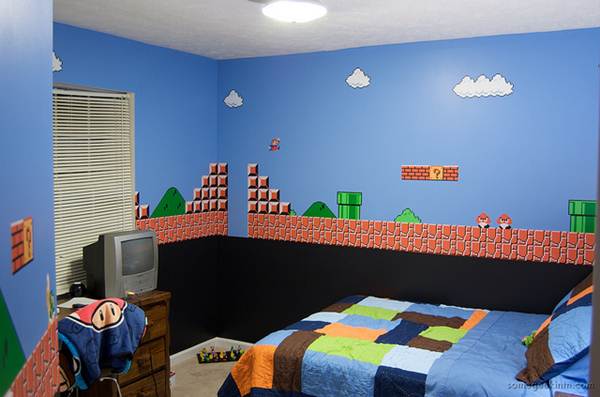 Os jogos de videogame são inspiração na hora de decorar os quartos de criança