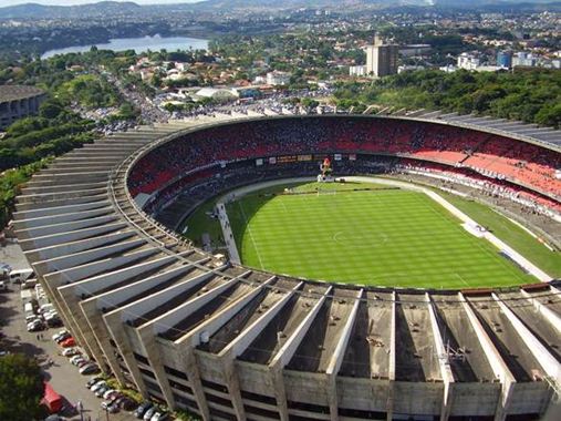 Vista do estádio Mineirão, que fica na capital mineira