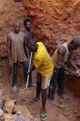 Trabalhadores em mineração